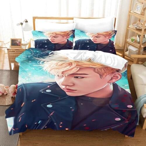 BST Soft Cotton Girls Room 3D Printed Bedding Set Bed Sheet And Quilt Cover Pillowcase Single Twin Double Queen King
