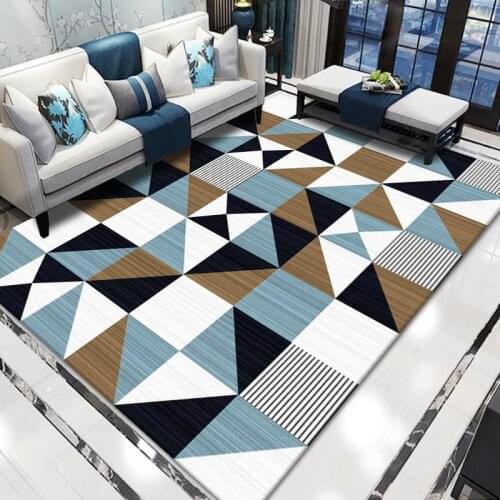 Bohemian style Three-dimensional geometric art Floor mats Door mats Small carpets Anti-slip mats Bedroom Home decoration
