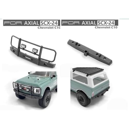 Nylon material front bumper +rear bumper For 1/24 Axial SCX24 Chevrolet C10 rc car parts