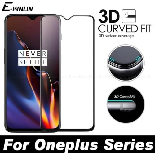 Full Cover 3D Edge Curved Fit Tempered Glass For One Plus OnePlus 8T 8 Pro 7T 7 6T 6 5T 5 5G A6010 Screen Protector Film