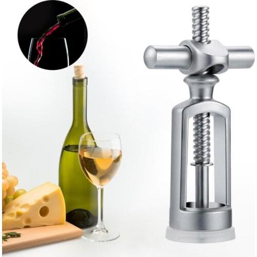 Portable Zinc Alloy Red Wine Opener Wine Corkscrew Bottle Pumps Openers Corkscrew Leverage Wine Cork Remover For Kitchen Tool