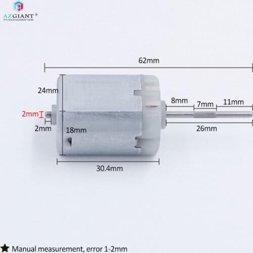 Car ribbed shaft Lock Actuator Motor FC 280PC flat , O Spindle, Power door Locking Repair Engine