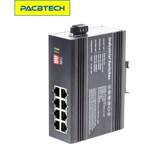 10/100/1000M 7POE Industrial POE Fiber Optical Switch Unmanaged 7POE IEEE802.3af at+1UTP Uplink POE Switch