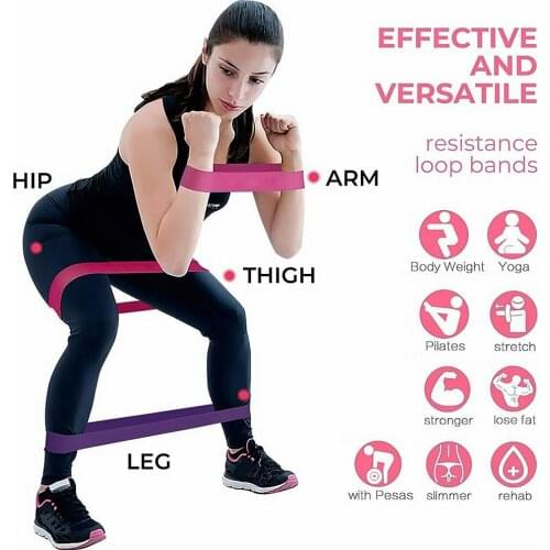 Yoga Resistance Rubber Bands Fitness Elastic Bands 0.3mm-1.1mm Training Fitness Gum Pilates Sport Crossfit Workout Equipment