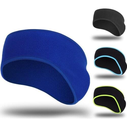 Outdoor Winter Fleece Ear Warmers Running Sport Headband For Men Women Cycling Ski Yoga Fitness Elastic Headscarf Warm Earmuffs
