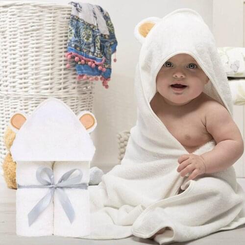 High Grade Baby Towel Baby Washcloth Set Organic Bamboo Baby Bath Towel Extra Soft And Thick Newborn Hooded Towel Baby Washcloth