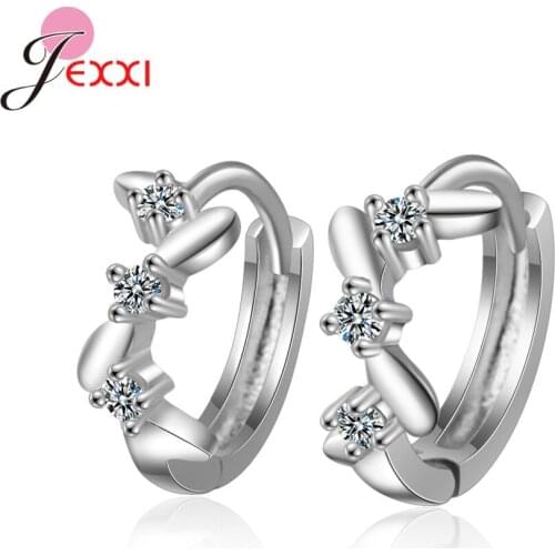 Latest New Circle Round Hoop Earrings for Womens Fashion Statement Golden Charm 925 Sterling Silver Crystal Party Jewelry