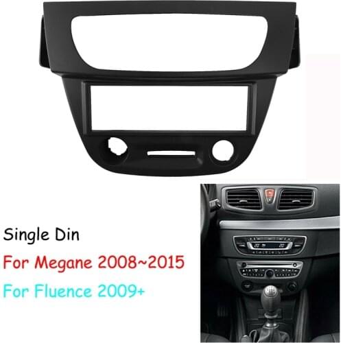 1 Din Car Radio Fascia DVD Frame Panel Dash Install Kit for Renault Megane 2008-2015 Fluence 2009