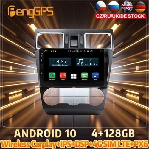 128G Android10 PX6 DSP For Subaru Forester WRX 2015 2018 Car DVD GPS Navigation Auto Radio Stereo Multifunction CarPlay HeadUnit