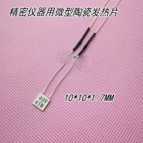 Alumina Ceramic Heating Sheet 101013 Industrial Instrument Heater 10*10*1.3MM 40V45W