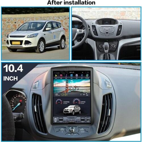Carplay DSP Android 9 128GB PX6 Vertical Tesla Radio Screen Car Multimedia Player Stereo GPS Navigation For Ford Kuga 2013-2017