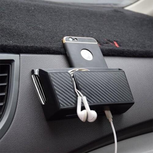 Car Phone Holder Multifunctional Car Storage Organizer Sticky Car Phone Holder For iPhone Xiaomi Huawei Sumsung Car Accessories