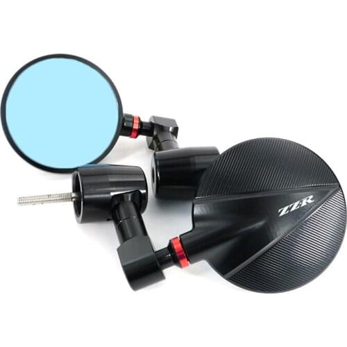 For KAWASAKI Ninja ZX-14/R ZZR1400 ZZ-R1200 ZZR600 ZZR 1100 ZX-11 Motorcycle CNC Rear View Side Mirror Handle Bar End Mirrors