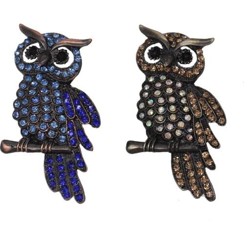 20pcs Crystal Bird Owl Brooch Pin Animal Eagle Brooches Brooch