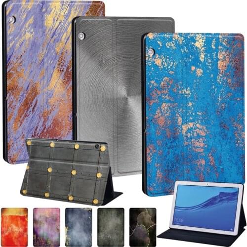 Funda Huawei MediaPad T3 8.0 /T3 10 9.6" /T5 10 Leather Tablet Case Cover for MediaPad M5 Lite 10.1"/8"/M5 10.8" Tablets Sleeve