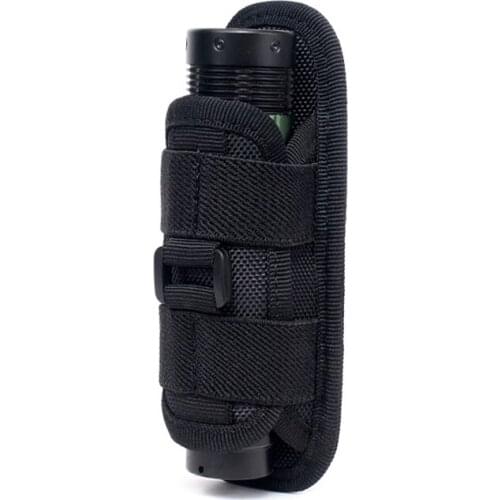 Flashlight Holster Belt Carry Case Flashlight Pouch Holster Tactical Torch Bag With 360 Degree Rotatable Clip