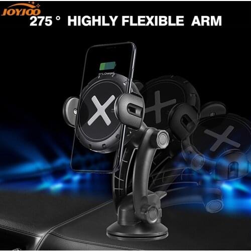 QI 15W Wireless Charger Bracket Phone Holder For Car Auto Universal Smart Sensor Mount Gravity Clamping Fast Charging