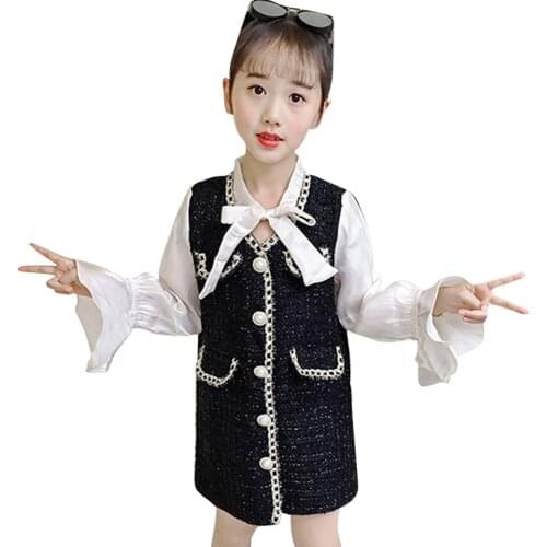 Kids Dresses For Girls Patchwork Girls Dresses Casual Style Dress Kids Spring Autumn Girl Costume 6 8 10 12 14