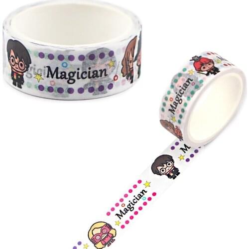 ER1290 15mmX5m Cool Figure Magician Washi Tapes Life Stationery Decorative Adhesive Scrapbooking DIY Paper Office Stickers