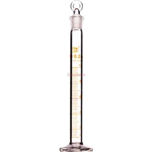 Lab Measuring Cylinder With Ground Joint Glass Stopper