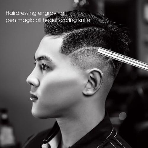 LY-99 Professional Magic Engrave Beard Hair Scissors with 10Pcs Blades Tattoo Barber Eyebrows Shaving Hair Styling Accessory coo