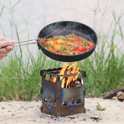 Keith Titanium wood stove outdoor camping ultra light portable mini heating stove grill Ti2201