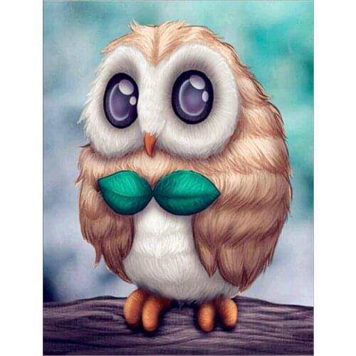 Cartoon 5D Diy Diamond Painting cross stitch Diamond Embroidery Lovely Owl picture arts and crafts mosaic pattern kids gift