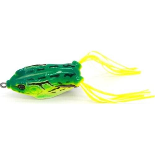 Soft Bait 6 Colors Fishing Lures 1pcs 5.5cm 13.3g Fishing Tackle Frog Lure Bass Baits Fishing Bait Wobbler With 3D Eyes