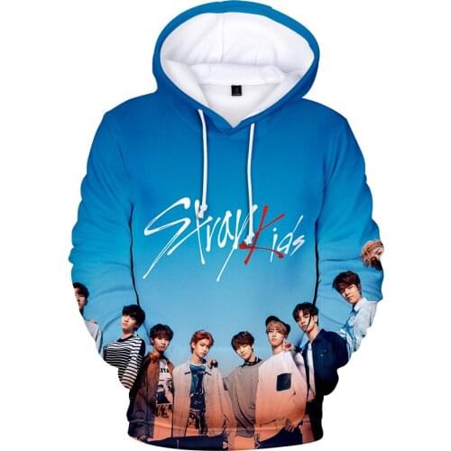 New Harajuku Korean Style KPOP Straykids Stray Kids Album Women Hoodies Sweatshirt Long Sleeve Patchwork Hooded Tops Pullovers