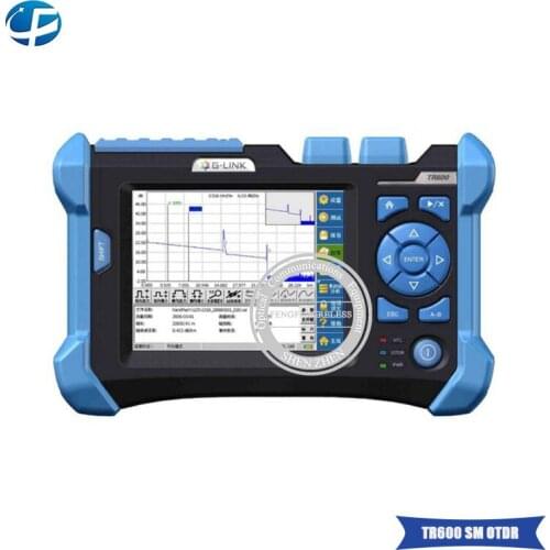 FTTH Project Tool SM OTDR 1310/1550 nm 32/30dB GLINK TR600 Fiber Optic OTDR with 10mw VFL