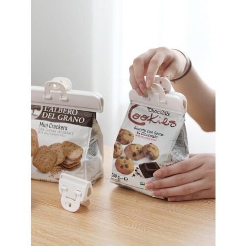 Food Sealing Clip Kitchen Finishing Snack Milk Powder Tea Packaging Plastic Bag Fresh-Keeping Moisture-Proof Food Sealing Clip