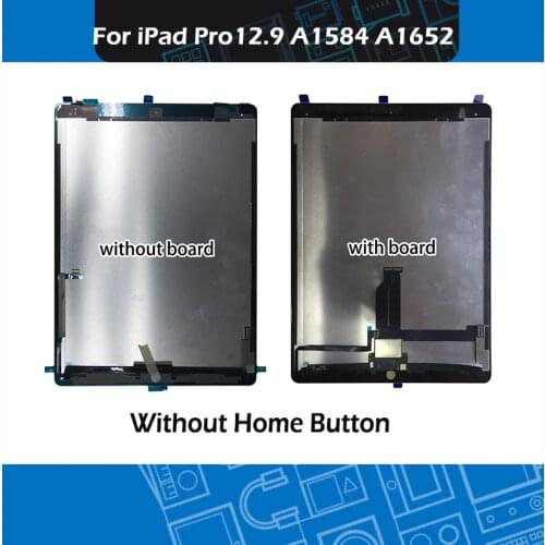 Full New Black White A1584 A1652 Touch Screen Assembly for iPad Pro 12.9" Display with Board