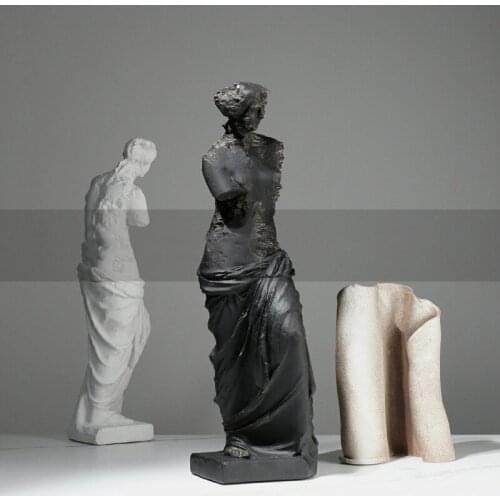 Modern Decoration Ornaments Living Room Coffee Table Tv Porch Cabinet Creative Corrupted Venus Statue Resin Furnishings