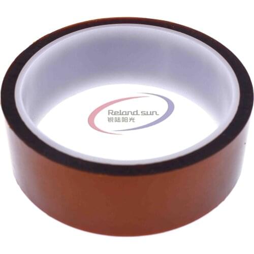 30mm x 30m High Temperature Resistant Heat Adhesive Tape Roll 100ft Polyimide Insulation Thermal Tape One side Self-adhesive