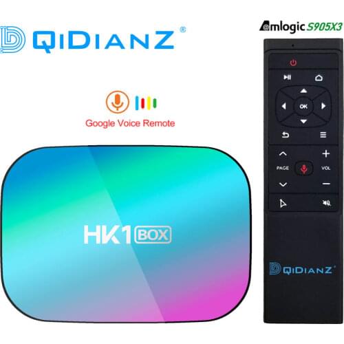 HK1BOX 4GB 128GB 8K Amlogic S905X3 Smart TV BOX Android 9.0 Dual Wifi 1080P 4K Youtube Set Top Box HK1 BOX PK X96AIR X3 A95XF3