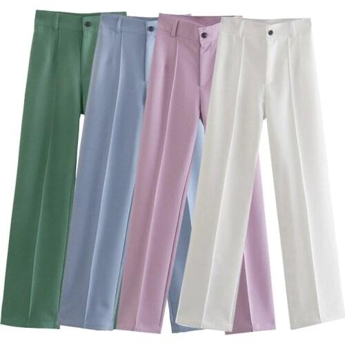 UNIQYB Women's Straight Trousers