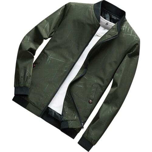 Spring Autumn Bomber Jackets Men Fashion Casual Patchwork Windbreaker Jacket Male Outwear Zipper Coat Brand Clothing