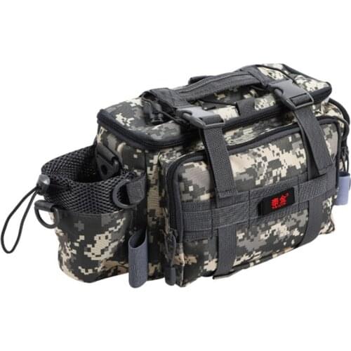 Waterproof fishing bag large capacity multifunctional bait fishing tackle storage bag outdoor camping fishing shoulder bag