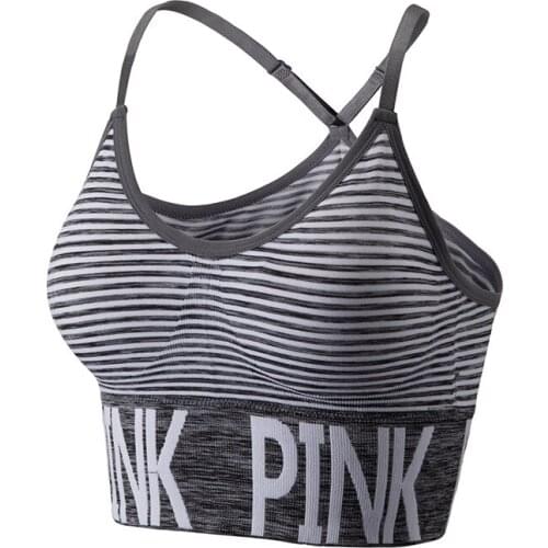 Women Breathable Mesh Shockproof Padded Workout Running Seamless Fitness Yogi Vest Sporter Bra Tops