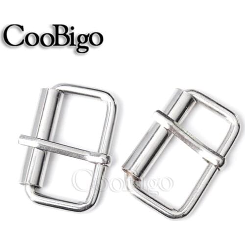 10pcs Pin Belt Roller Buckles Metal Silver for Webbing Strap Hardware Belt Bag Leather Craft Repair DIY Accessrioes 25.5mm