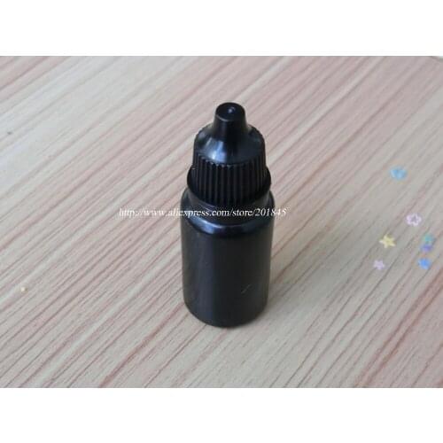 100Pcs Wholesale Mini Portable Black Polyester/polyethylene Non-toxic Drops Bottle For Eyes Tools Bottle Empty 10ml