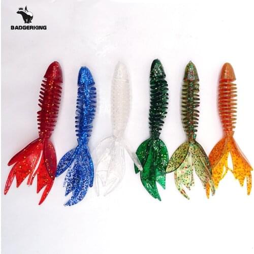 5pcs/lot silicone swim bait soft fishing lure for bass fishing lure wobbler soft plastic artificial bait swim bait fishing lure