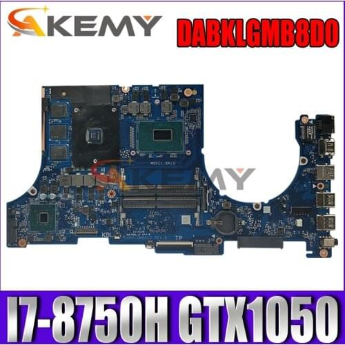 Akemy DABKLGMB8D0 Laptop motherboard for ASUS TUF Gaming FX504G FX80G original mainboard I7-8750H GTX1050