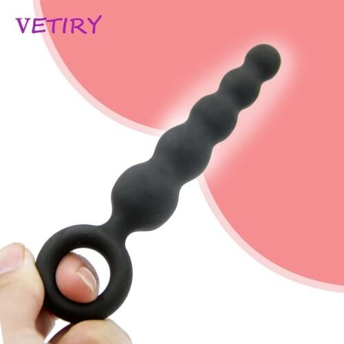 VETIRY Anal Plug Silicone Anal Bead Sex Toys for Women Men Prostate Massage G-spot Massage Stimulation Sex Products