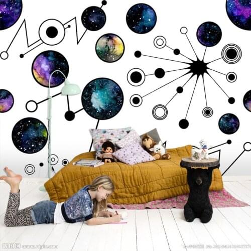 Future Imagination Starry Sky Outer Space for Bedding Children Mural Wall papers 3D Desktop Background Wallpaper home decor