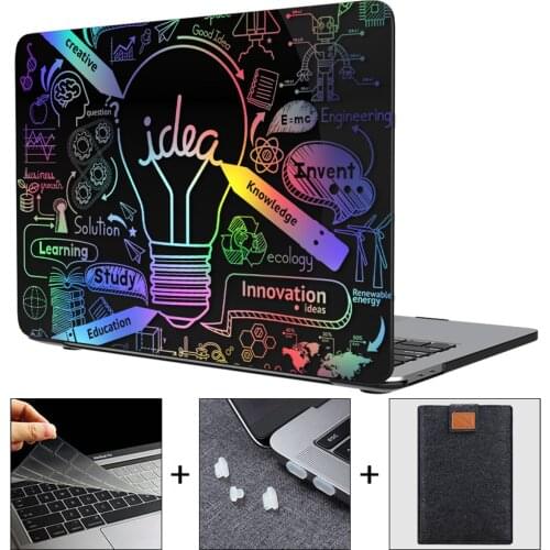 Sanmubaba 2020 Case For Macbook Pro 13 M1 A2338 Gold Print Laptop Cover For Mac book Pro Air 13 Touch ID A2337 A1932 A2179 A1466