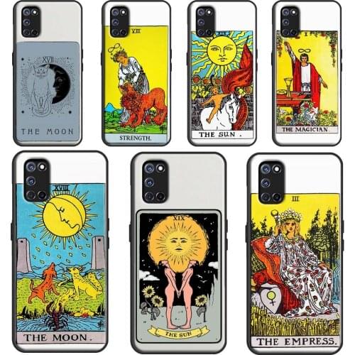 Tarot Card Astrology Sun Moon Lover For OPPO A15 A3S A5S A52 A72 A92 A83 A91 A93 F5 Reno2 Z A31 A53 A5 A9 2020 A1K Phone Case