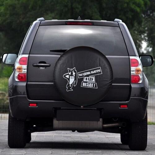 14" 15" 16" 17" Inch PVC Leather Spare Tire Cover Case Bag Pouch Protector For Suzuki Jimny Grand Vitara Skoda Yeti Hummer H3 HX