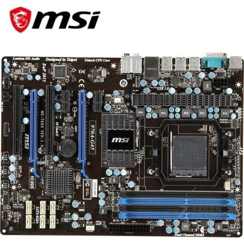 For MSI 970A-G45 Computer USB3.0 SATA III Motherboard LGA 1155 DDR3 For AMD 970 Desktop Mainboard Used
