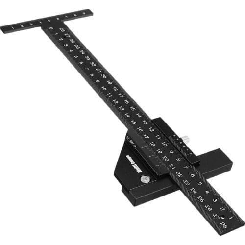 Multifunction Inch MM Woodworking Scriber Gauge Aluminum Steel Measuring Marking Framing Ruler Tool for Carpentry DIY Tools